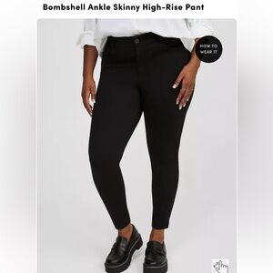Torrid Bombshell Ankle skinny and high rise pants